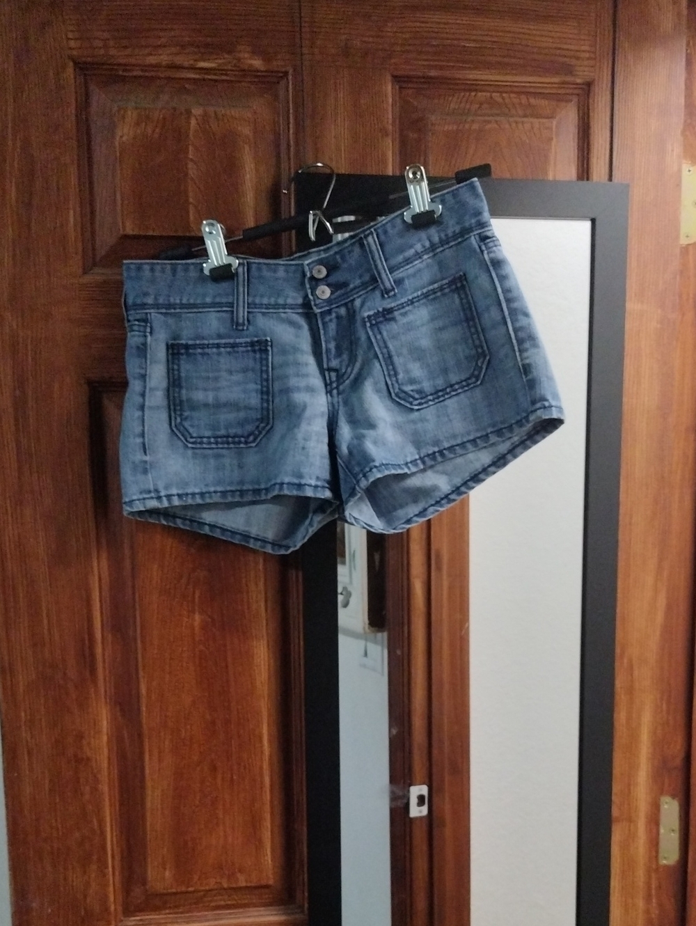 Denim Blue Women's Casual Pocket Shorts